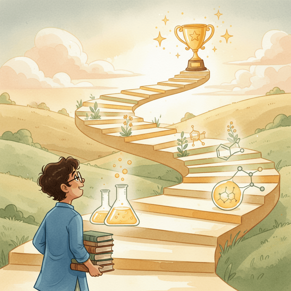 Student's ascending learning journey